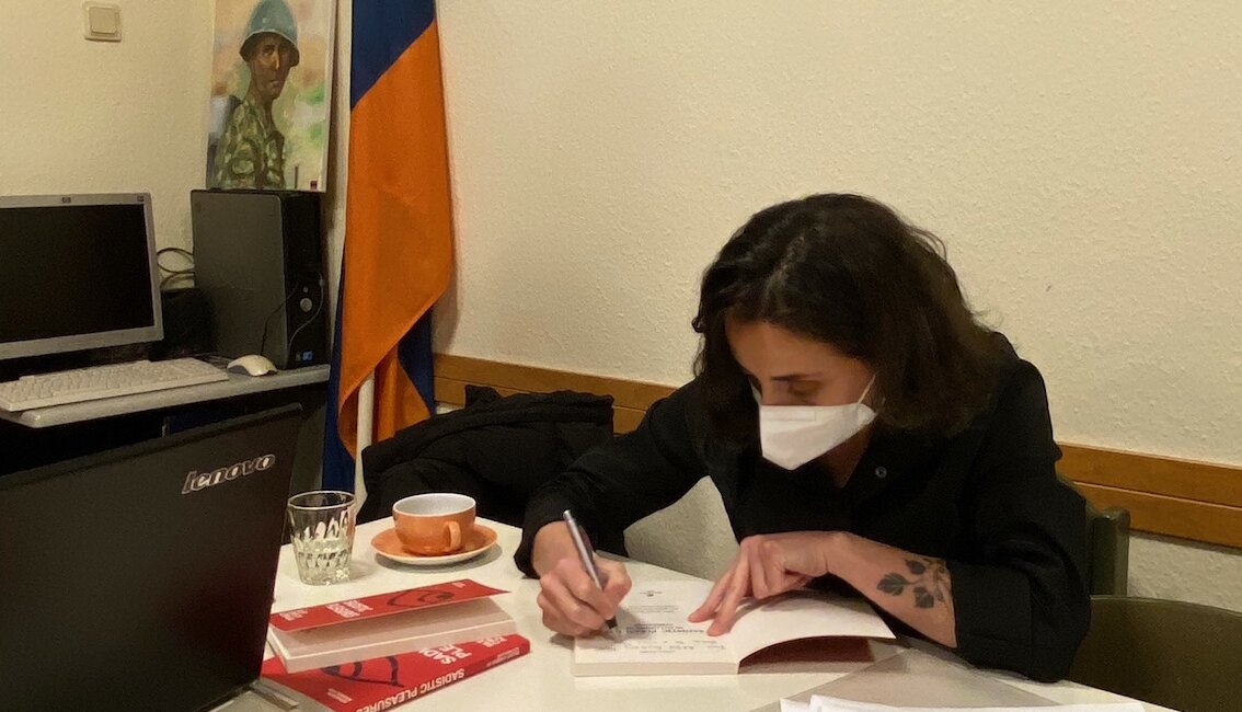 Book presentation "Sadistic Pleasures - Silent Crimes of Azerbaijan" with Ashkhen Arakelyan in Berlin