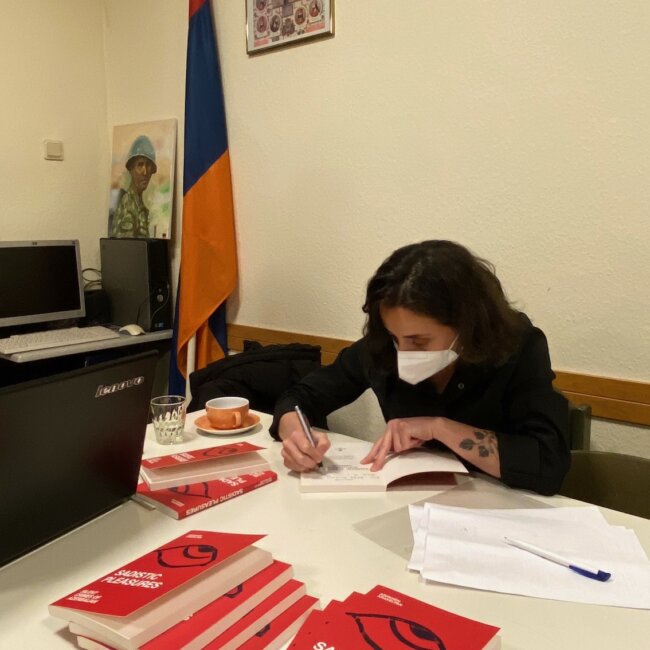 Book presentation "Sadistic Pleasures - Silent Crimes of Azerbaijan" with Ashkhen Arakelyan in Berlin