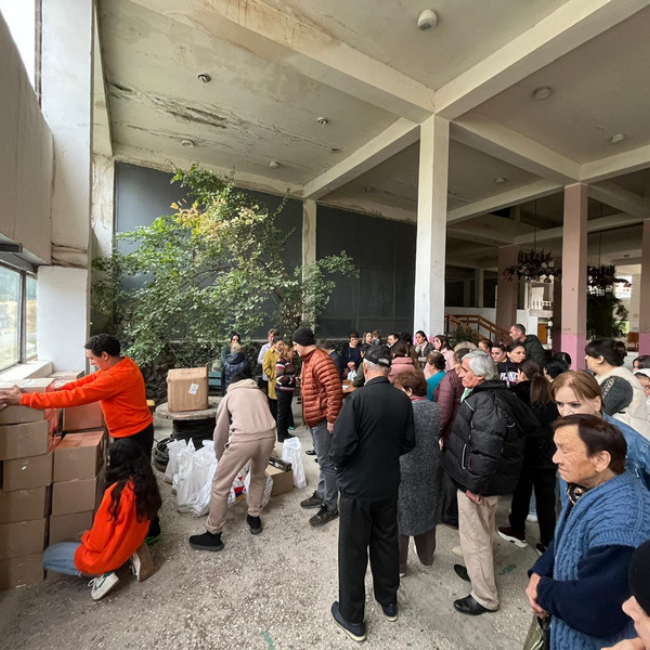 Distribution of goods in the Kotayk region