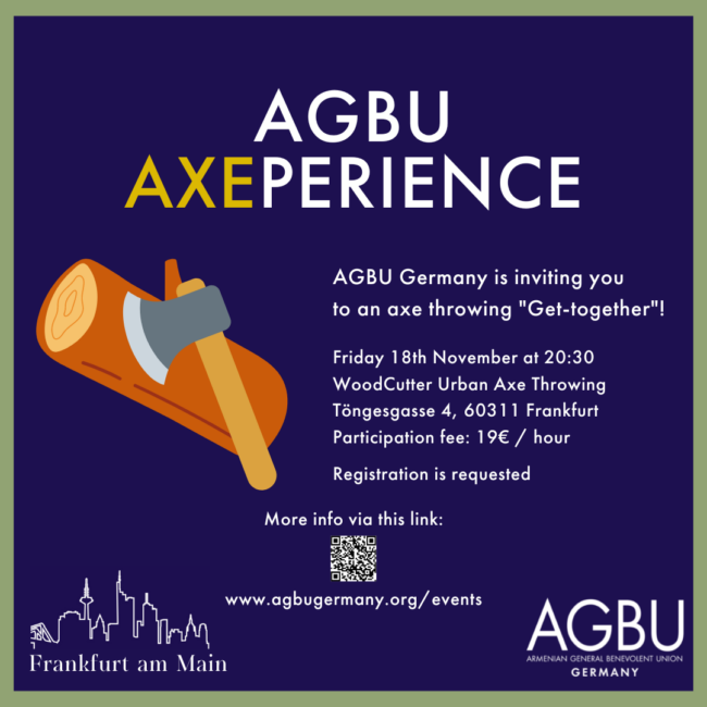 AGBU AXEPERIENCE -18 November 2022 at 20:30